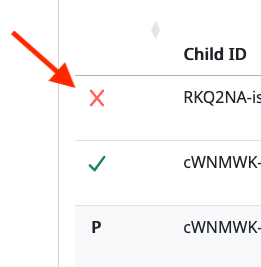 Individual responses table showing green checkmark (tallied) and red X (untallied) icons alongside the preview indicator.